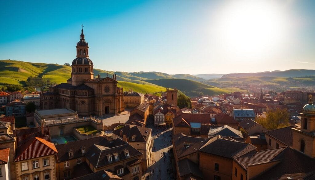 Santiago de Compostela scenic destination in Spain Santiago de Compostela scenic destination in Spain